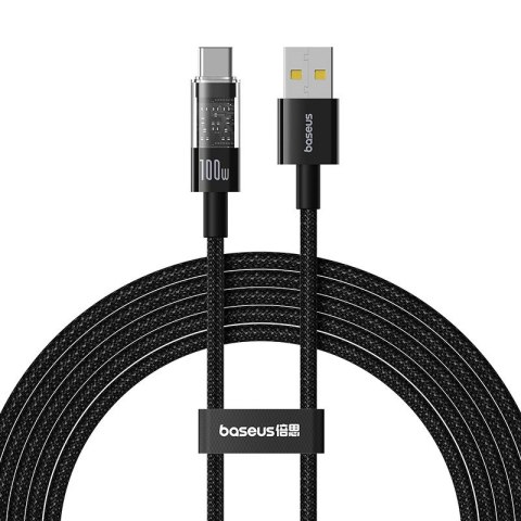 Kabel Baseus Gem USB-USB C 100W 2m (czarny) Kabel Baseus Gem USB-USB C 100W 2m (czarny)