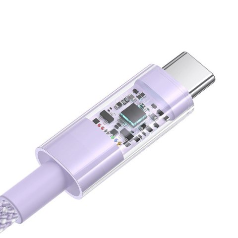 Kabel Baseus Gem USB-USB C 100W 2m (fioletowy) Kabel Baseus Gem USB-USB C 100W 2m (fioletowy)