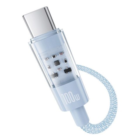 Kabel Baseus Gem USB-USB C 100W 2m (niebieski) Kabel Baseus Gem USB-USB C 100W 2m (niebieski)
