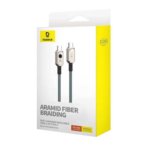 Kabel Baseus Unbreakable Typ C-Typ C 100W 1m (biały)