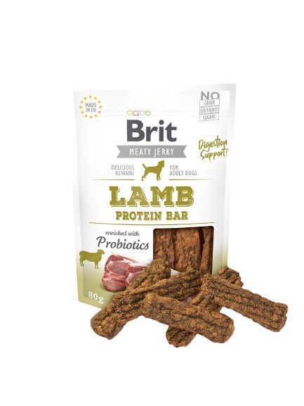 Brit Jerky Lamb Protein Bar - Jagnięcina - przysmak dla psa - 80g Brit Jerky Lamb Protein Bar - Jagnięcina - przysmak dla psa - 80g