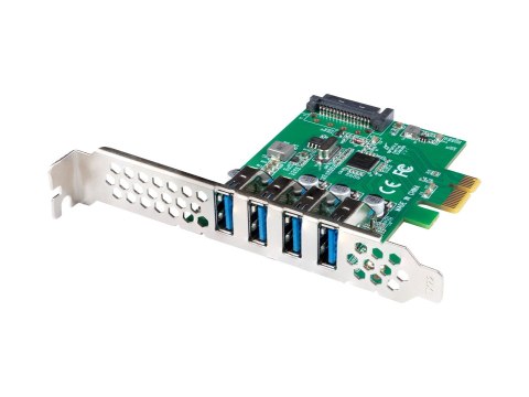 LANBERG KARTA PCI-E X1 -> 4X USB-A 3.1 GEN1 ŚLEDŹ LOW PROFILE PCE-US3-004 LANBERG KARTA PCI-E X1 -> 4X USB-A 3.1 GEN1 ŚLEDŹ LOW PROFILE PCE-US3-004