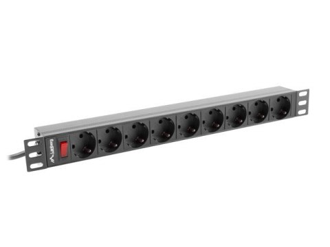LANBERG LISTWA ZASILAJĄCA RACK 19" PDU 1U, 16A, 9X SHUKO, 3M PDU-09F-0300-BK LANBERG LISTWA ZASILAJĄCA RACK 19" PDU 1U, 16A, 9X SHUKO, 3M PDU-09F-0300-BK