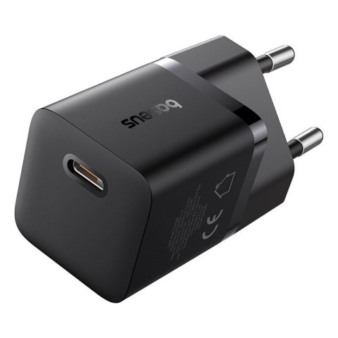 Ładowarka sieciowa Baseus GaN5 1C 25W EU (czarny) Ładowarka sieciowa Baseus GaN5 1C 25W EU (czarny)