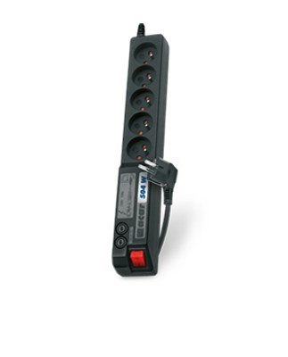 Listwa przeciwprzepięciowa Acar 504WF EMI/RFI (3m ; czarny) Listwa przeciwprzepięciowa Acar 504WF EMI/RFI (3m ; czarny)