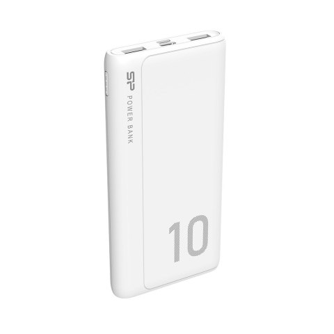 Powerbank Silicon Power GP15 10000mAh 2xUSB A, 1x mUSB + 1x USB C, biały Powerbank Silicon Power GP15 10000mAh 2xUSB A, 1x mUSB + 1x USB C, biały
