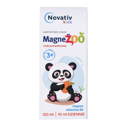 Novativ Kids Magnezoo płyn pomarańczowy 120ml