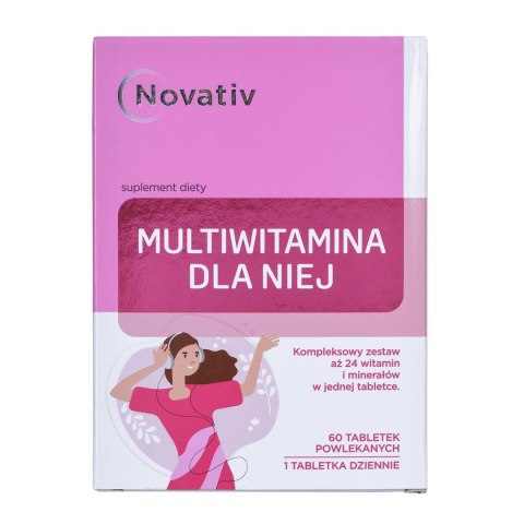 Novativ Multiwitamina dla Niej, 60 tabletek powlekanych Novativ Multiwitamina dla Niej, 60 tabletek powlekanych