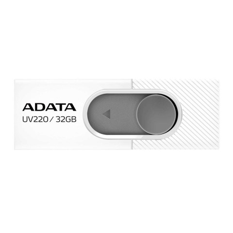 Pendrive ADATA UV220 AUV220-32G-RWHGY (32GB; USB 2.0; kolor biały) Pendrive ADATA UV220 AUV220-32G-RWHGY (32GB; USB 2.0; kolor biały)
