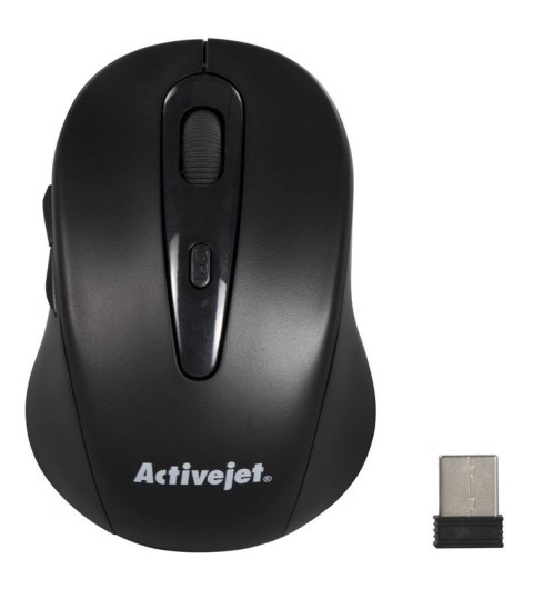 Activejet AMY-213 Mysz bezprzewodowa USB (optyczna; 1600 DPI; kolor czarny) Activejet AMY-213 Mysz bezprzewodowa USB (optyczna; 1600 DPI; kolor czarny)