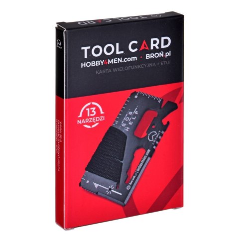 Multitool AZYMUT TOOL CARD karta wielofunkcyjna - 13 narzędzi + etui, 85/53 mm (H-O200930TC) Multitool AZYMUT TOOL CARD karta wielofunkcyjna - 13 narzędzi + etui, 85/53 mm (H-O200930TC)