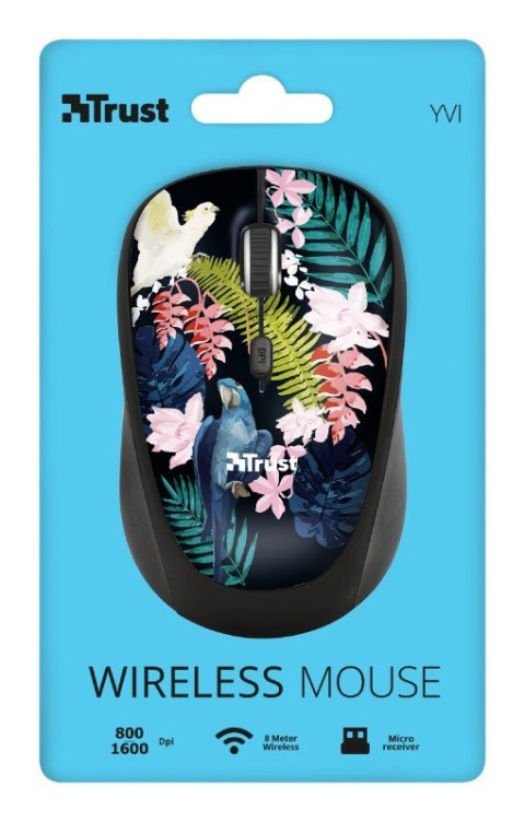Mysz Trust Yvi Wireless Parrot 23387 (optyczna; 1600 DPI; wielokolorowy) Mysz Trust Yvi Wireless Parrot 23387 (optyczna; 1600 DPI; wielokolorowy)