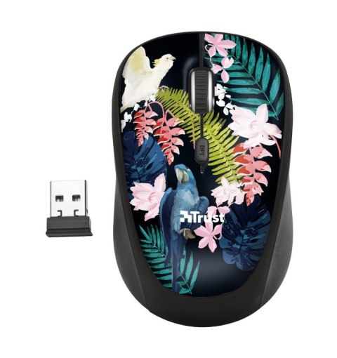 Mysz Trust Yvi Wireless Parrot 23387 (optyczna; 1600 DPI; wielokolorowy) Mysz Trust Yvi Wireless Parrot 23387 (optyczna; 1600 DPI; wielokolorowy)