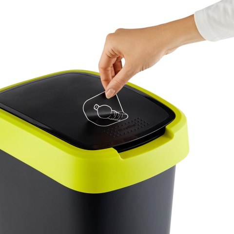 Rotho kosz na śmieci obrotowy TWIST limonkowy 10L