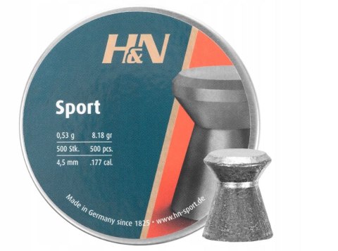 Śrut diabolo H&N Sport Glatt 4,5mm (051-026) 500szt Śrut diabolo H&N Sport Glatt 4,5mm (051-026) 500szt