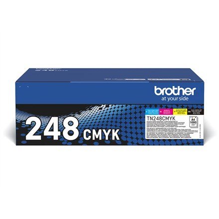 Brother TN-248VAL kaseta z tonerem 4 szt. Oryginalny Czarny, Cyjan, Purpurowy, Żółty Brother TN-248VAL kaseta z tonerem 4 szt. Oryginalny Czarny, Cyjan, Purpurowy, Żółty