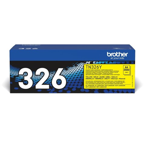 Brother TN-326Y kaseta z tonerem 1 szt. Oryginalny Żółty Brother TN-326Y kaseta z tonerem 1 szt. Oryginalny Żółty