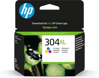 HP Oryginalny trójkolorowy wkład atramentowy 304XL