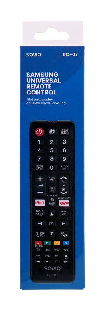 Pilot uniwersalny SAVIO RC-07 (telewizory) Pilot uniwersalny SAVIO RC-07 (telewizory)