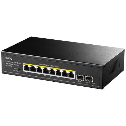 Switch CUDY GS1008PS2 8-Port Gigabit PoE+ 120W 2xSFP Switch CUDY GS1008PS2 8-Port Gigabit PoE+ 120W 2xSFP