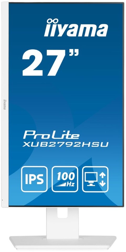 Iiyama ProLite XUB2792HSU-W6 LED display 68,6 cm (27") 1920 x 1080 px Full HD Biały