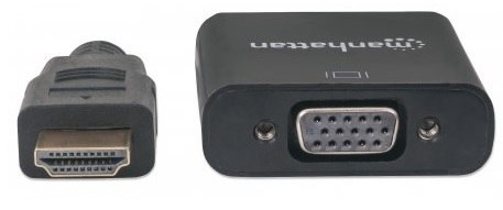 MANHATTAN HDMI - VGA 0.3m /s1x HDMI (wtyk) 1x VGA (gniazdo) MANHATTAN HDMI - VGA 0.3m /s1x HDMI (wtyk) 1x VGA (gniazdo)