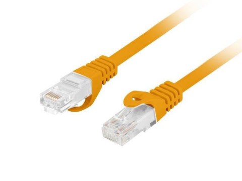 Patchcord Lanberg UTP kat.6 1m LSZH CU fluke passed pomarańczowy
