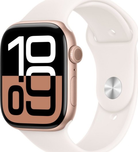 Watch 10 GPS 42 mm Rose Gold Alu S/M Różowy APPLE Złoto-różowy Watch 10 GPS 42 mm Rose Gold Alu S/M Różowy APPLE Złoto-różowy
