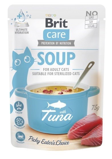 Brit Care Soup with duck tuna 75g cat Brit Care Soup with duck tuna 75g cat