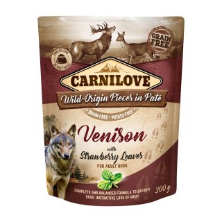 CARNILOVE DOG POUCH VENISON&STRAWBERRY 300G