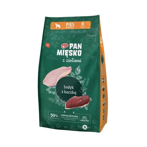 Pan Mięsko Indyk z kaczką (dorosły) M 9kg Pan Mięsko Indyk z kaczką (dorosły) M 9kg