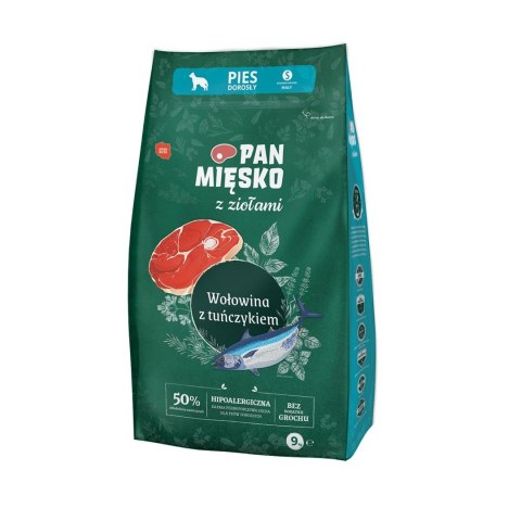 Pan Mięsko Wołowina z tuńczykiem (dorosły) S 9kg Pan Mięsko Wołowina z tuńczykiem (dorosły) S 9kg