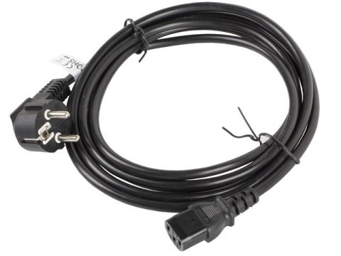 Kabel Lanberg CA-C13C-11CC-0050-BK (C13 / IEC C13 / IEC 320 C13 F - Schuko M; 5m; kolor czarny) Kabel Lanberg CA-C13C-11CC-0050-BK (C13 / IEC C13 / IEC 320 C13 F - Schuko M; 5m; kolor czarny)