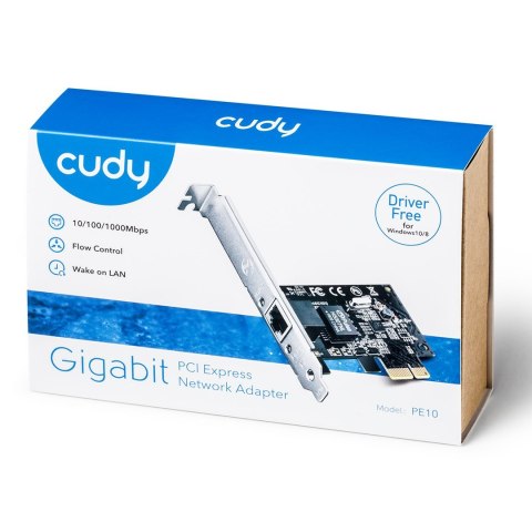 Karta sieciowa CUDY PE10 Gigabit PCIe Karta sieciowa CUDY PE10 Gigabit PCIe