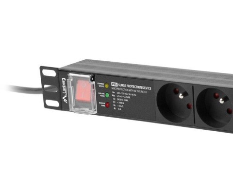 LANBERG LISTWA ZASILAJĄCA RACK PDU PRO 19" (1U, 16A, 7X 230V PL, 2M, CZARNA) PDU-PRO-07E-0200-BK LANBERG LISTWA ZASILAJĄCA RACK PDU PRO 19" (1U, 16A, 7X 230V PL, 2M, CZARNA) PDU-PRO-07E-0200-BK