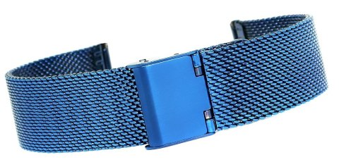 Bransoleta IPBL Niebieska Mesh 18 mm JK18BL Bransoleta IPBL Niebieska Mesh 18 mm JK18BL