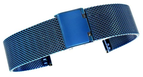 Bransoleta IPBL Niebieska Mesh 18 mm JK18BL Bransoleta IPBL Niebieska Mesh 18 mm JK18BL