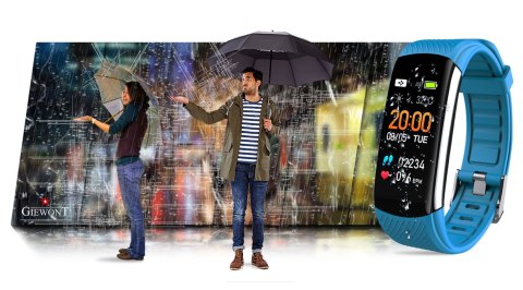 Smartband Giewont Czarny GW200-7 + Pasek Niebieski