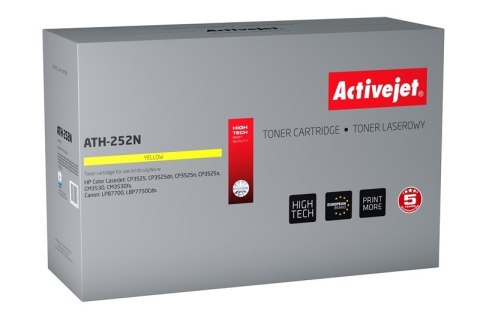 Activejet ATH-252N Toner (zamiennik HP 504A CE252A, Canon CRG-723Y; Supreme; 7000 stron; żółty) Activejet ATH-252N Toner (zamiennik HP 504A CE252A, Canon CRG-723Y; Supreme; 7000 stron; żółty)