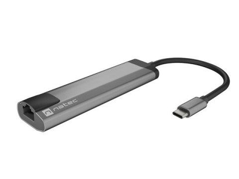 NATEC MULTIPORT FOWLER GO USB-C -> HUB USB 3.0 X2, HDMI 4K, USB-C PD, RJ45 NMP-1985 NATEC MULTIPORT FOWLER GO USB-C -> HUB USB 3.0 X2, HDMI 4K, USB-C PD, RJ45 NMP-1985