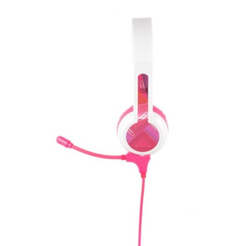 Słuchawki z Mikrofonem dla Dzieci 3+ 85dB StudyBuddy Pink Słuchawki z Mikrofonem dla Dzieci 3+ 85dB StudyBuddy Pink