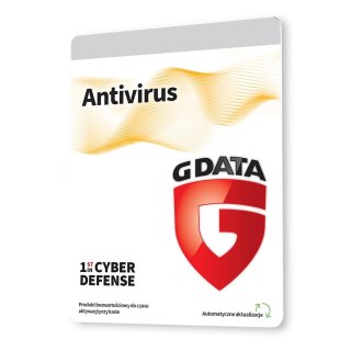 Oprogramowanie G DATA Antivirus 2PC 3lata karta-klucz