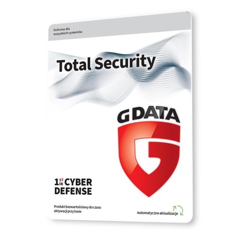 Oprogramowanie G DATA Total Security 3PC 3lata karta-klucz