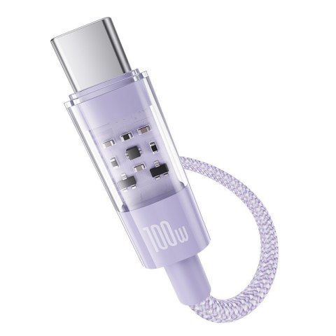 Kabel Baseus Gem Typ C-Typ C 100W 1m (fioletowy) Kabel Baseus Gem Typ C-Typ C 100W 1m (fioletowy)