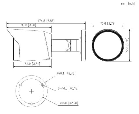 Kamera Dahua HAC-HFW1200T-0280B-S6 4w1 Kamera Dahua HAC-HFW1200T-0280B-S6 4w1
