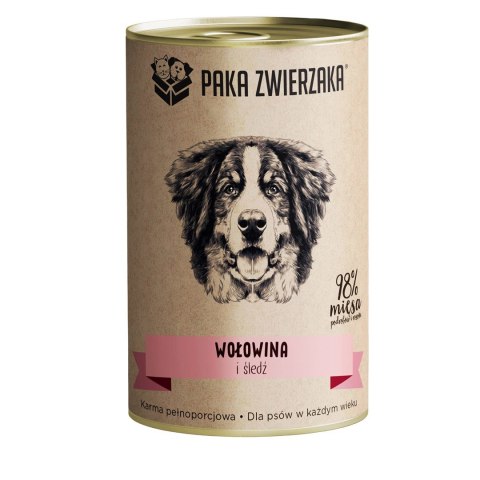 Paka Zwierzaka Wołowina i śledź 400g