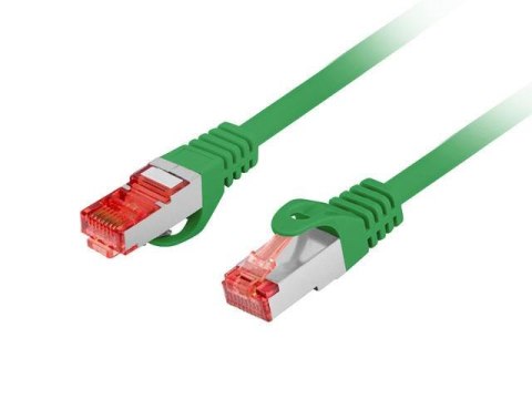 Patchcord Lanberg S/FTP kat.6 10m LSZH CU fluke passed zielony