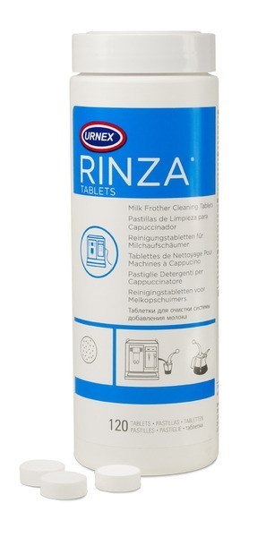 Urnex Rinza Tablets - Tabletki do czyszczenia spieniacza - 120 szt Urnex Rinza Tablets - Tabletki do czyszczenia spieniacza - 120 szt