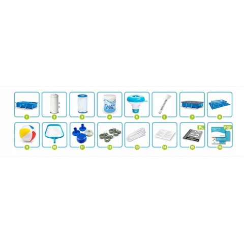 BASEN OGRODOWY STELAŻOWY 300 X 200 X 75 CM 15W1 INTEX 28272 + MASZYNKA DO BANIEK GRATIS BASEN OGRODOWY STELAŻOWY 300 X 200 X 75 CM 15W1 INTEX 28272 + MASZYNKA DO BANIEK GRATIS