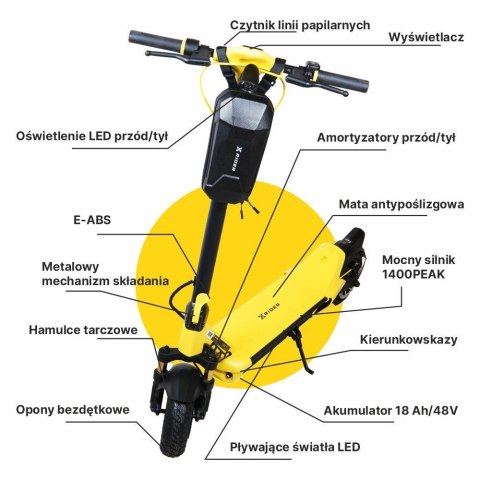 Hulajnoga Elektryczna XRIDER MX10 18,2 Ah MAX 800W Hulajnoga Elektryczna XRIDER MX10 18,2 Ah MAX 800W